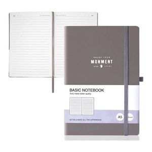 YOMENT Hard cover Lined Journal w/pen loop & elastic closure band, bookmark